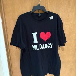 Gildan Black Tee I ♥ Mr. Darcy Graphic